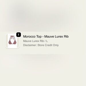Monday Swimwear Mauve Ribbed Triangle Bikini Top